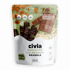 Granola xocolata i ametlles sense gluten bio CIVIA