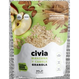 Granola poma i canyella sense gluten bio CIVIA