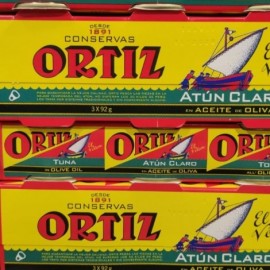 Atún claro aceite oliva pack 3 Ortiz