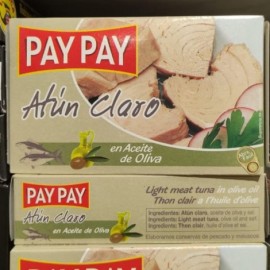 Atún claro aceite oliva Pay Pay lata 100g