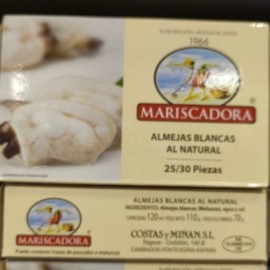 Almejas gallegas 25/30 piezas Mariscadora
