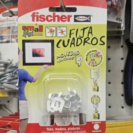 FIJA CUADROS 8K BLANCO 8 UDS. FISCH