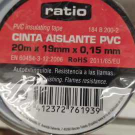CINTA AISLANTE NEGRA RATIO 10M