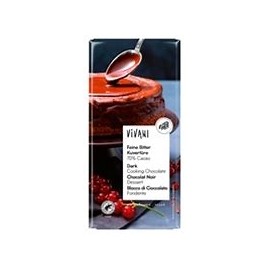 Xocolata negra 70 % recobriment 200 g VIVANI
