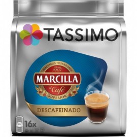 CAFÈ CÀPSULES TASSIMO MARCILLA DESCAFEÏNAT 16 UNITATS