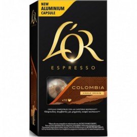 CÀPSULES CAFÈ L'OR COLÒMBIA  NESPRESSO 10 UNITATS