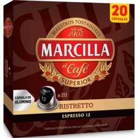 CÀPSULES CAFÈ MARCILLA RISTRETTO NESPRESSO 20 UNITATS
