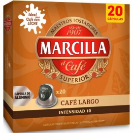 CÀPSULES  MARCILLA CAFÈ LLARG  NESPRESO 20 UNITATS