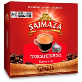 CÀPSULES CAFÈ SAIMAZA DESCAFEINAT NESPRESO 20 UNITATS