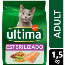 MENJAR CAT ESTERILITZAT ULTIMA ADULT SALMÓ 1.5 KG